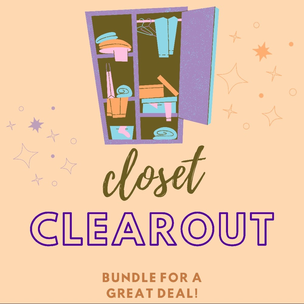 Cleaning out my Closet! Bundle for Sales! :)